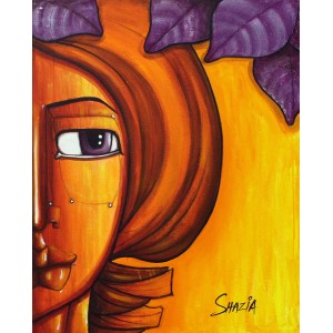 Shazia Salman, 30 x 24 Inch, Acrylics on Canvas, Figurative Painting, AC-SAZ-059